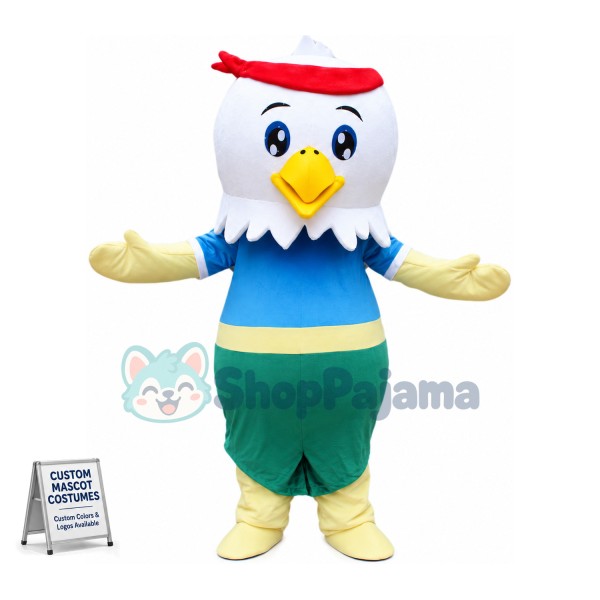 Ninja Baby Eagle Mascot Cartoon Costume 