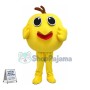 Round Cartoon Yellow Bird Mascot Costume 