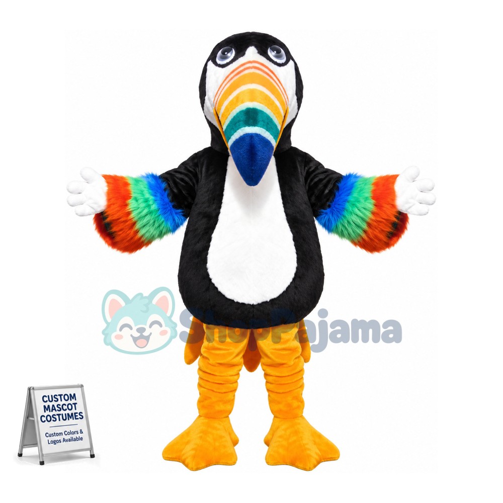 Colorful Toucan Mascot Costume 