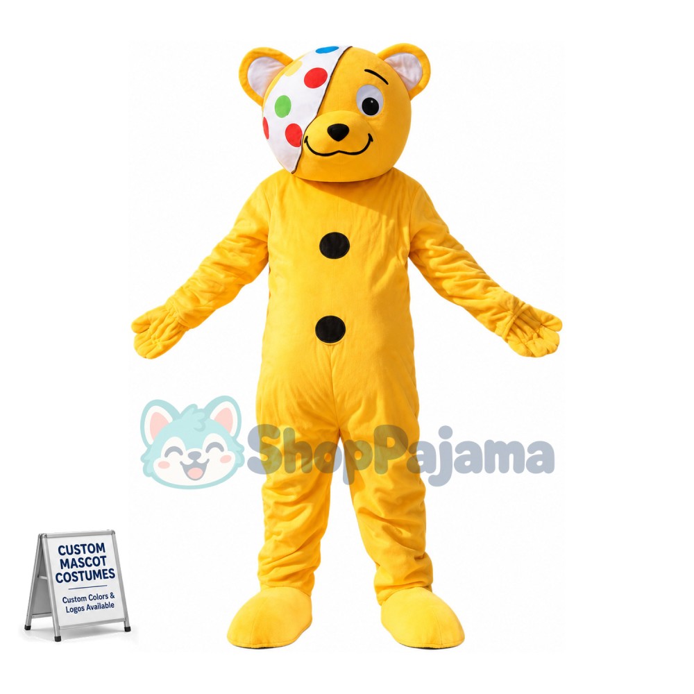 Adorable Pudsey Bear Mascot Costume	
