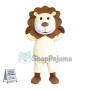 Adult Cartoon Light Yellow Lion Mascot Costume