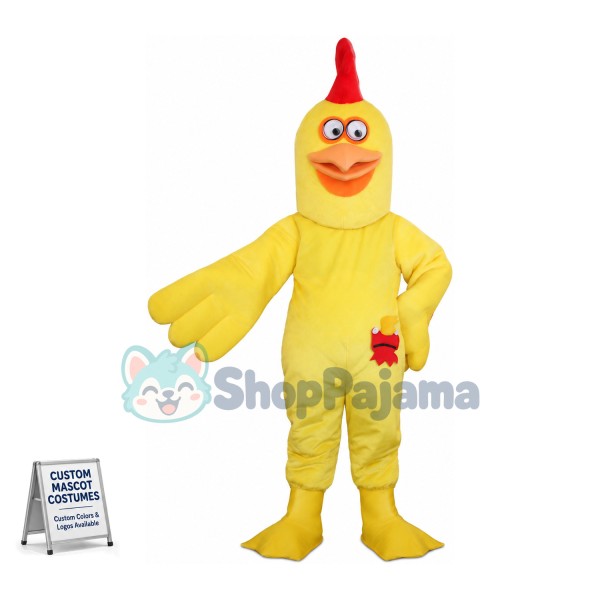 Yellow Chicken Mascot Costume