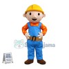 Enthusiastic Bob the Builder Mascot Costume 