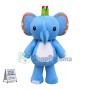King Blue Elephant Lightweight Mascot Costume	