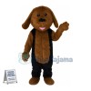 Lovely Brown Dog Long Fur Mascot Costume