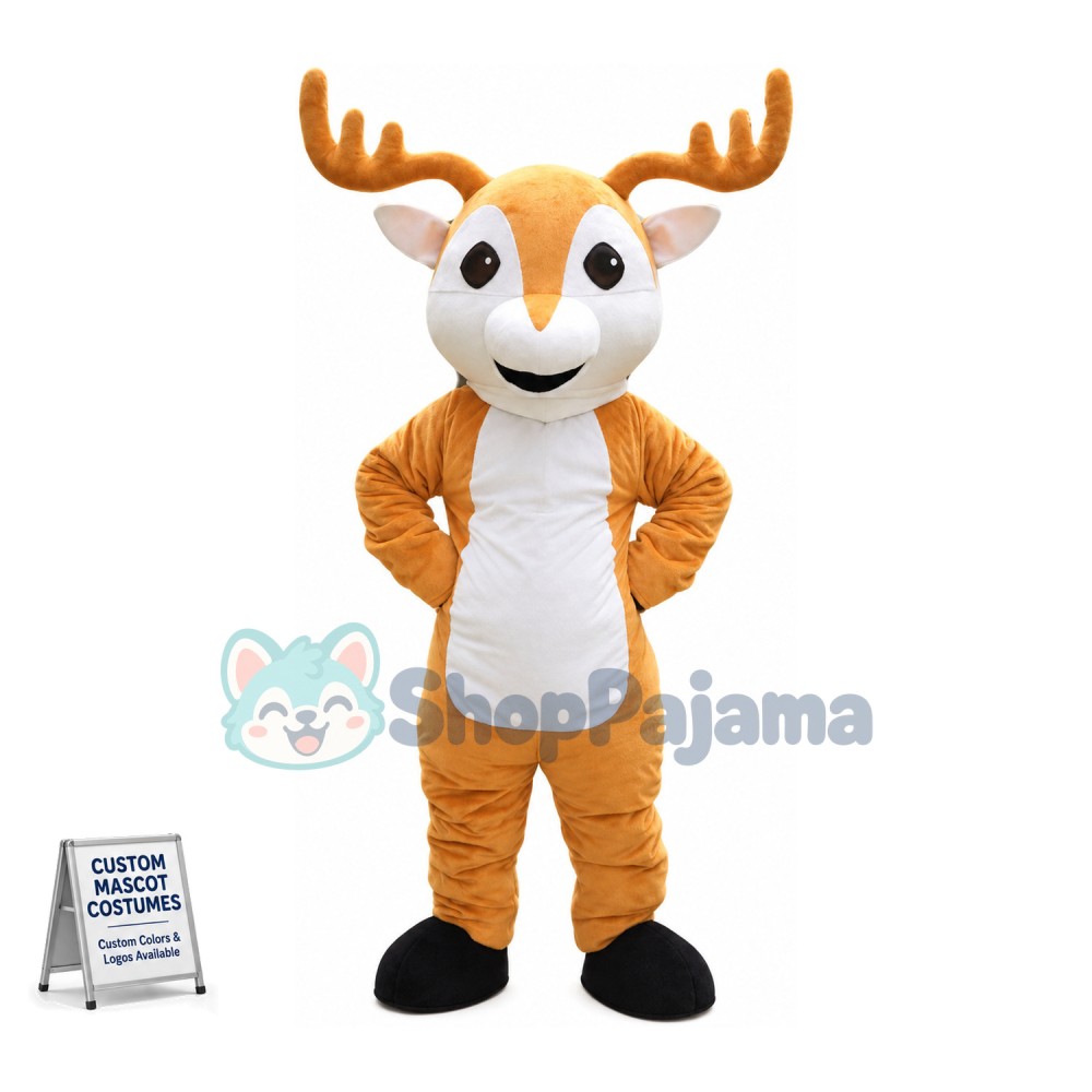 Light Brown Deer Mascot Costume	