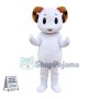 Cartoon White Ram Animal Mascot Costume