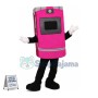 Deluxe Pink Flip Phone Mascot Costume