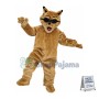 Cool Bobcat Mascot Costume 