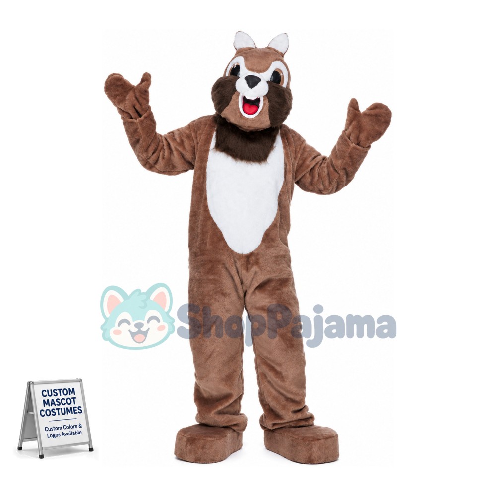 Lovely Brown Chipmunk Mascot Costume 