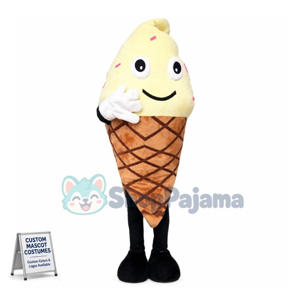 Huge Cartoon Creamy Ice Cream Cone Lightweight Mascot Costume	