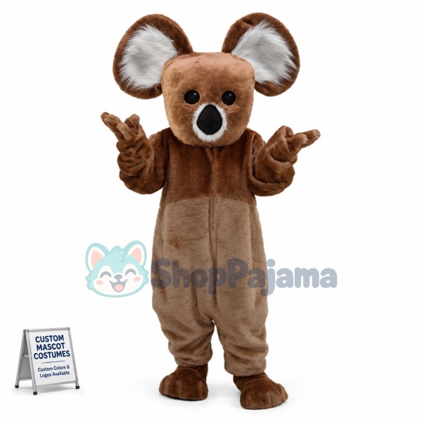 Brown Koala Mascot Costume 