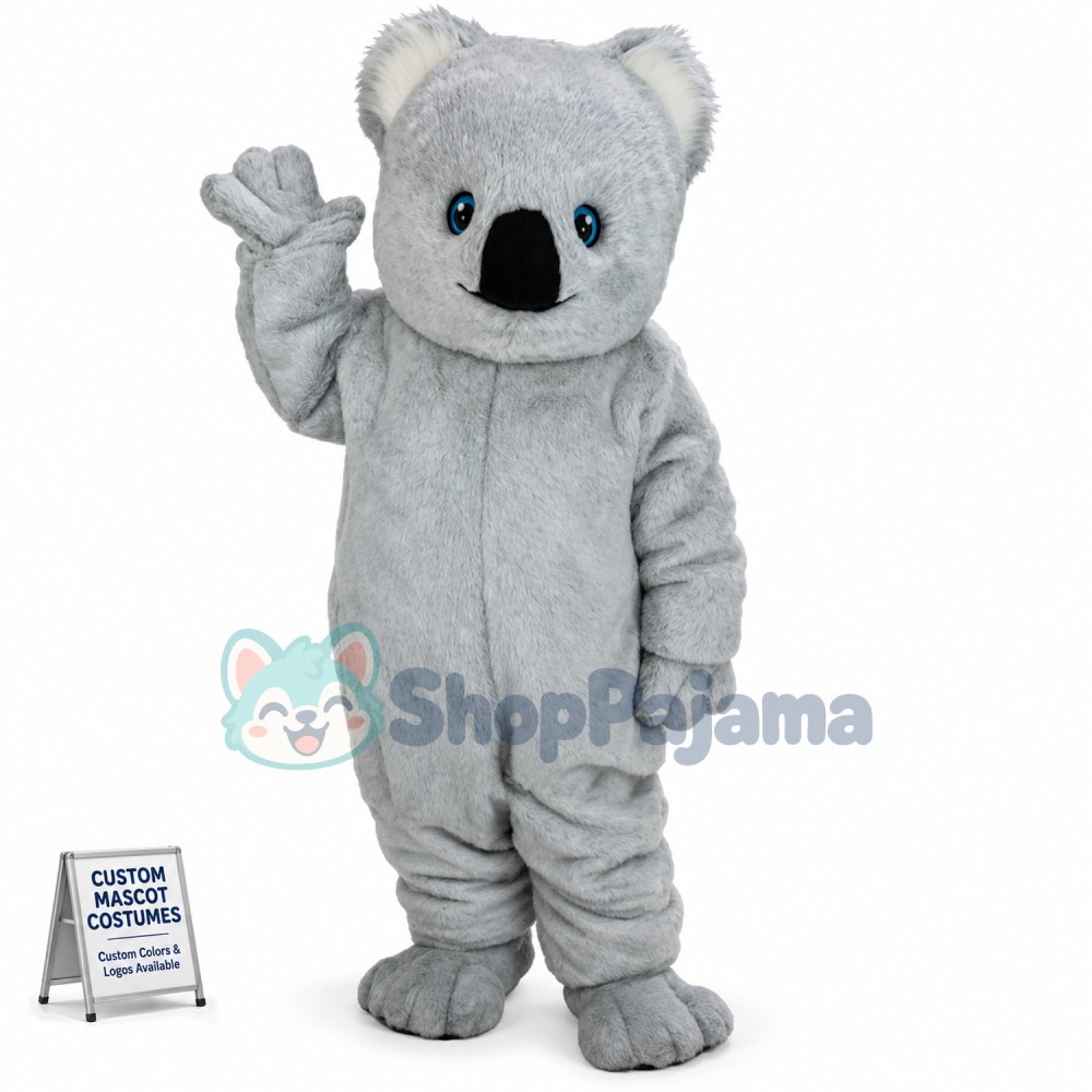 Adult Plush Gray Koala Mascot Costume 