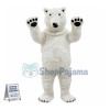 Almost Real Polar Bear Mascot Adult Plush Costume 