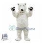 Almost Real Polar Bear Mascot Adult Plush Costume 
