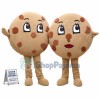 Huge Cartoon Chocolate Chip Cookie Mascot Costume 