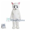 White Fox Mascot Costume 