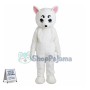 White Fox Mascot Costume 