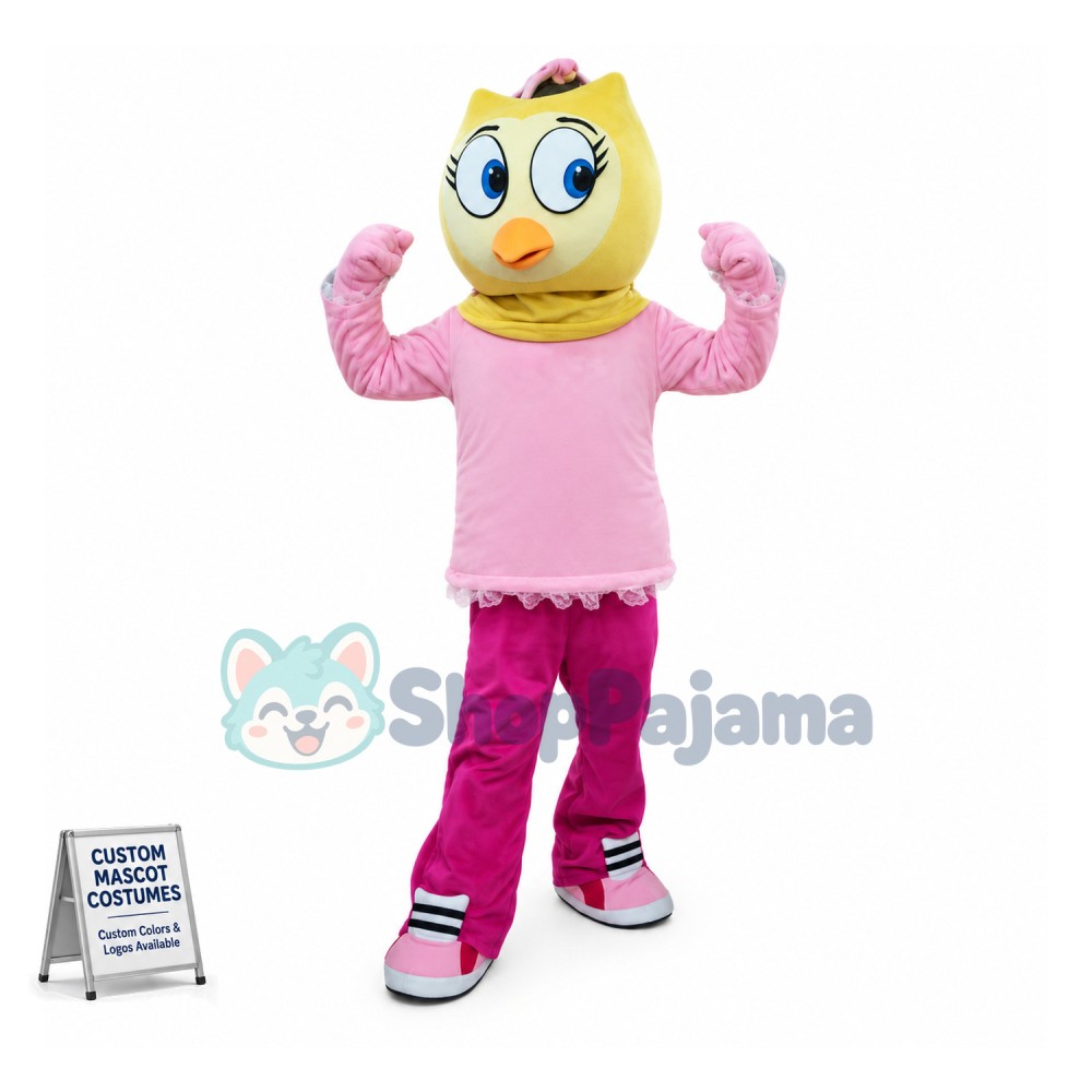 Canary Girl Mascot Cartoon Costume