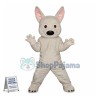 Lively Bolt the white German shepherd Dog Mascot Costume Cartoon Character