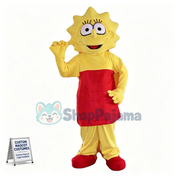 Intelligent Lisa Simpson Mascot Costume	
