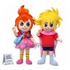 Stylish Orange Hair Girl and Yellow Hair Boy Mascot Costume