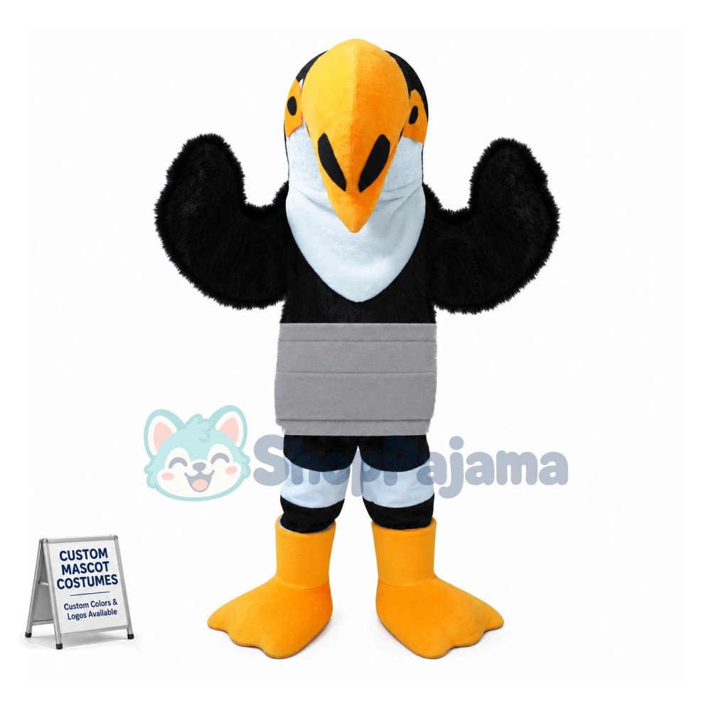 Adult plush Toco Toucan Mascot Costume 