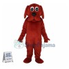 Adult Cartoon Big Red Dog Mascot Costume 