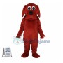 Adult Cartoon Big Red Dog Mascot Costume 