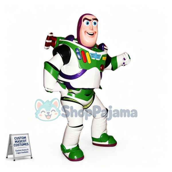 Confident Buzz Lightyear Mascot Adult Costume 