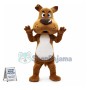 Barking Brown Dog Mascot Costume	