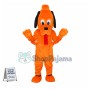 Loyal Orange Pluto the Dog Mascot Costume 