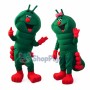 Lovely Caterpillar Couple Mascot Cartoon Costume 