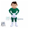 Superhero Man Mascot Costume