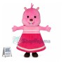 Cartoon Pink Baby Bear Girl Mascot Costume