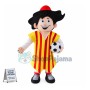 Barcelona Soccer Player Mascot Costume 