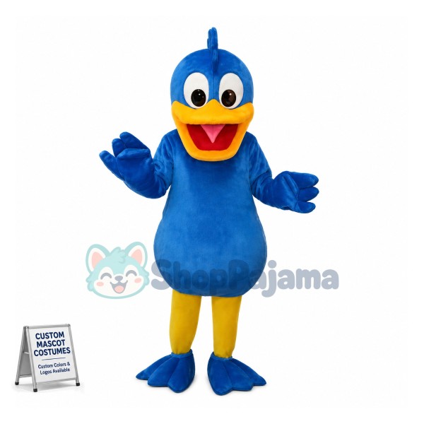 Blue Rubber Duck Mascot Costume	