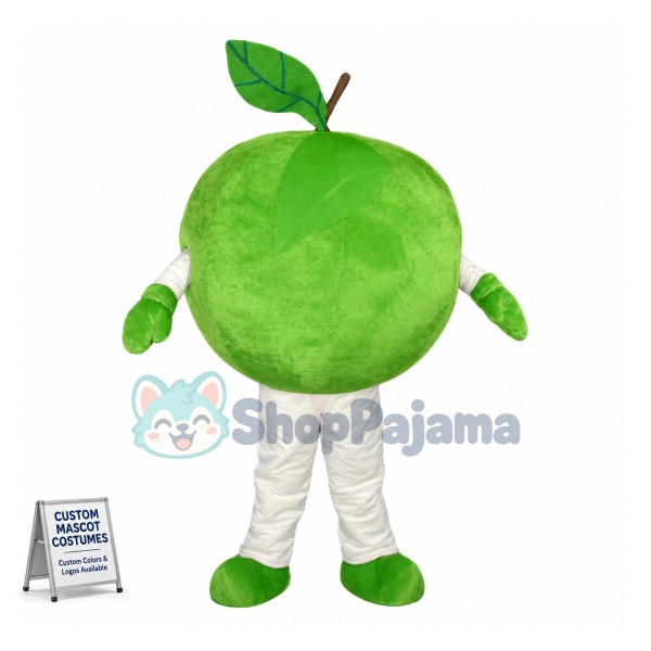 Deluxe Green Apple Mascot Costume 