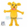 Adult Cartoon Golden Bear Mascot Costume 