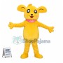 Adult Cartoon Golden Bear Mascot Costume 