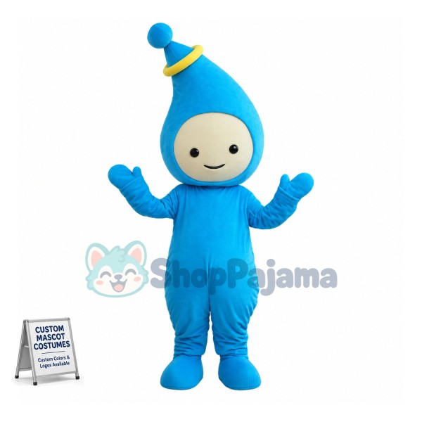 Blue Baby Bottle Doll Cartoon Mascot Costume
