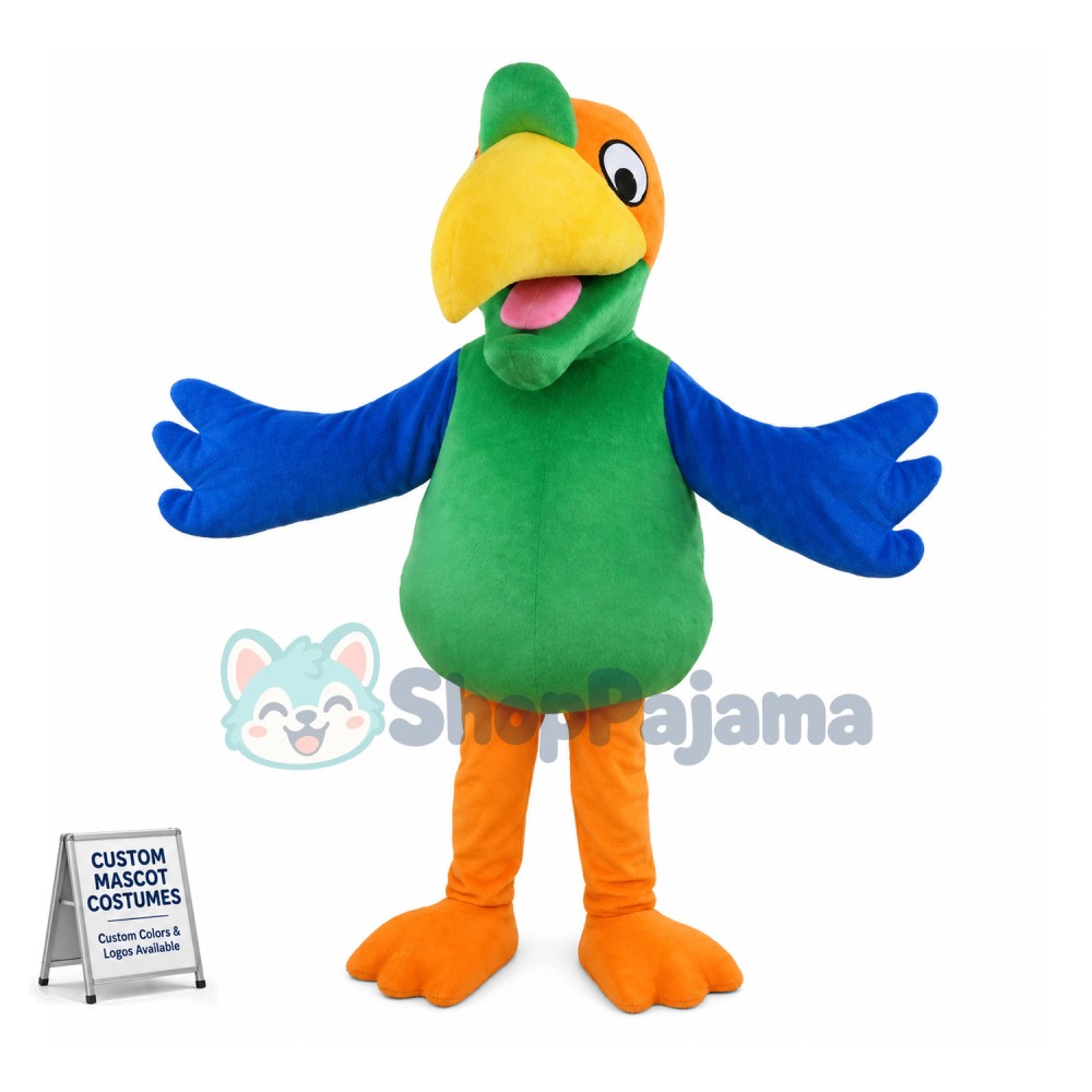 Adult Size Colorful Parrot Mascot Costume