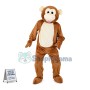 Lively Brown Monkey Mascot Costume 