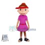 Beautiful Tennis Girl In Uniform Mascot Costume 