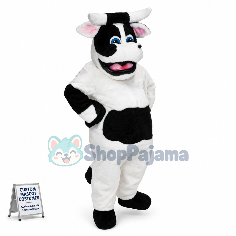 Bessie the Cow Mascot Costume