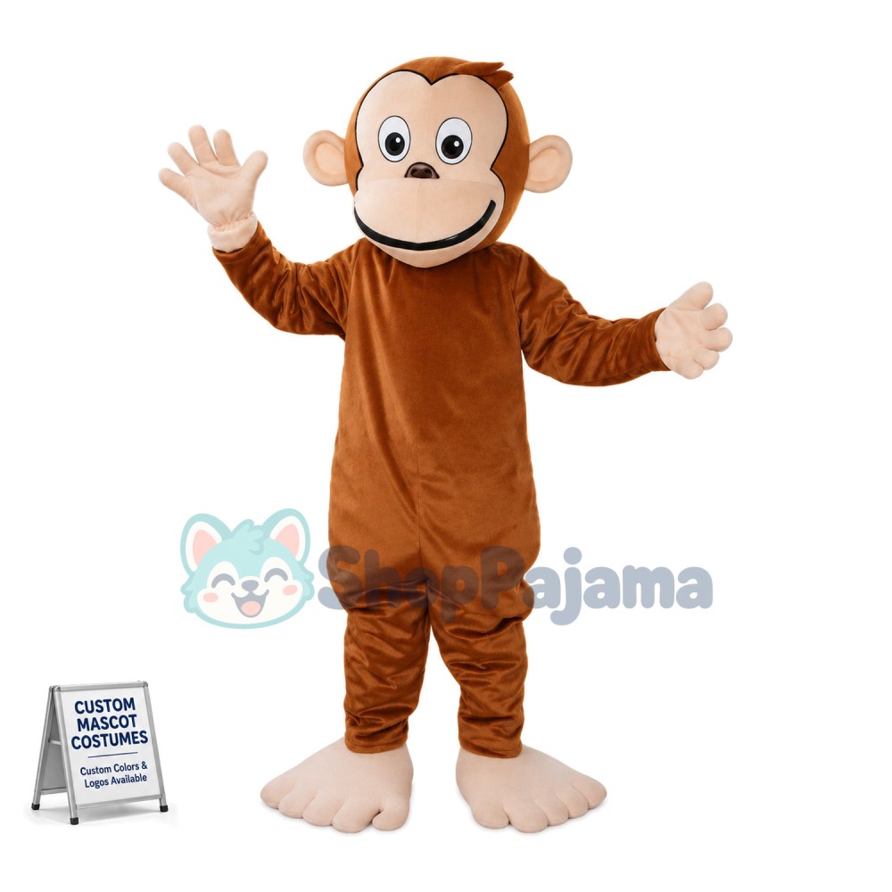 Cartoon Bigfoot Monkey Mascot Costume 