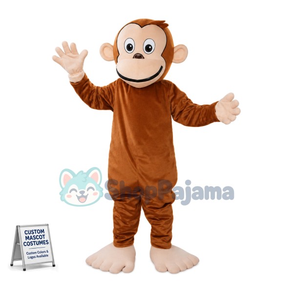 Cartoon Bigfoot Monkey Mascot Costume 