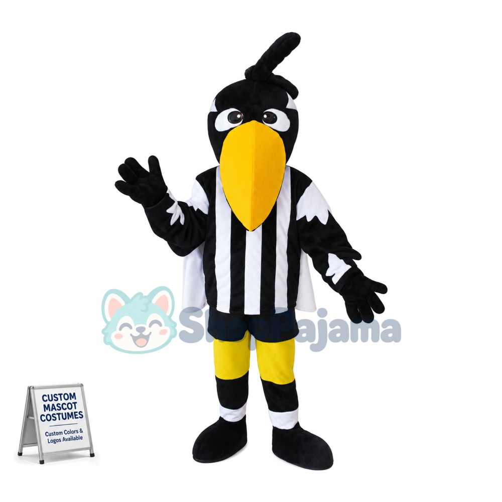 Football Crow Mascot Costume 