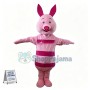 Timid Piglet Mascot Cartoon Character Costume	