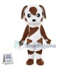 Cute Brown Dalmatian Puppy Mascot Costume 